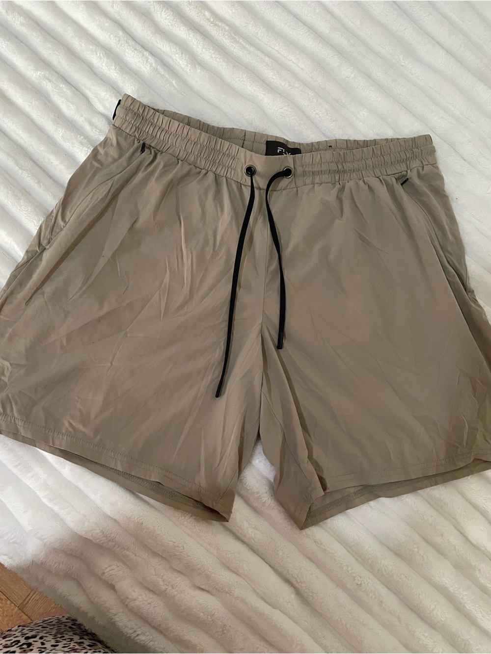 Men's Lightweight Drawstring Shorts - Beige